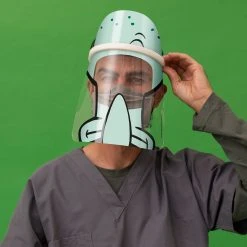 Shield-pals Accessories Squidward Big Face Shield And Standard Halo Bundle