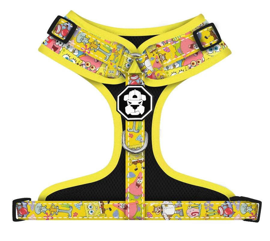 Fresh_pawz Pet Products SpongeBob SquarePants And Friends Adjustable Mesh Pet Harness