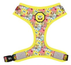 Fresh_pawz Pet Products SpongeBob SquarePants And Friends Adjustable Mesh Pet Harness