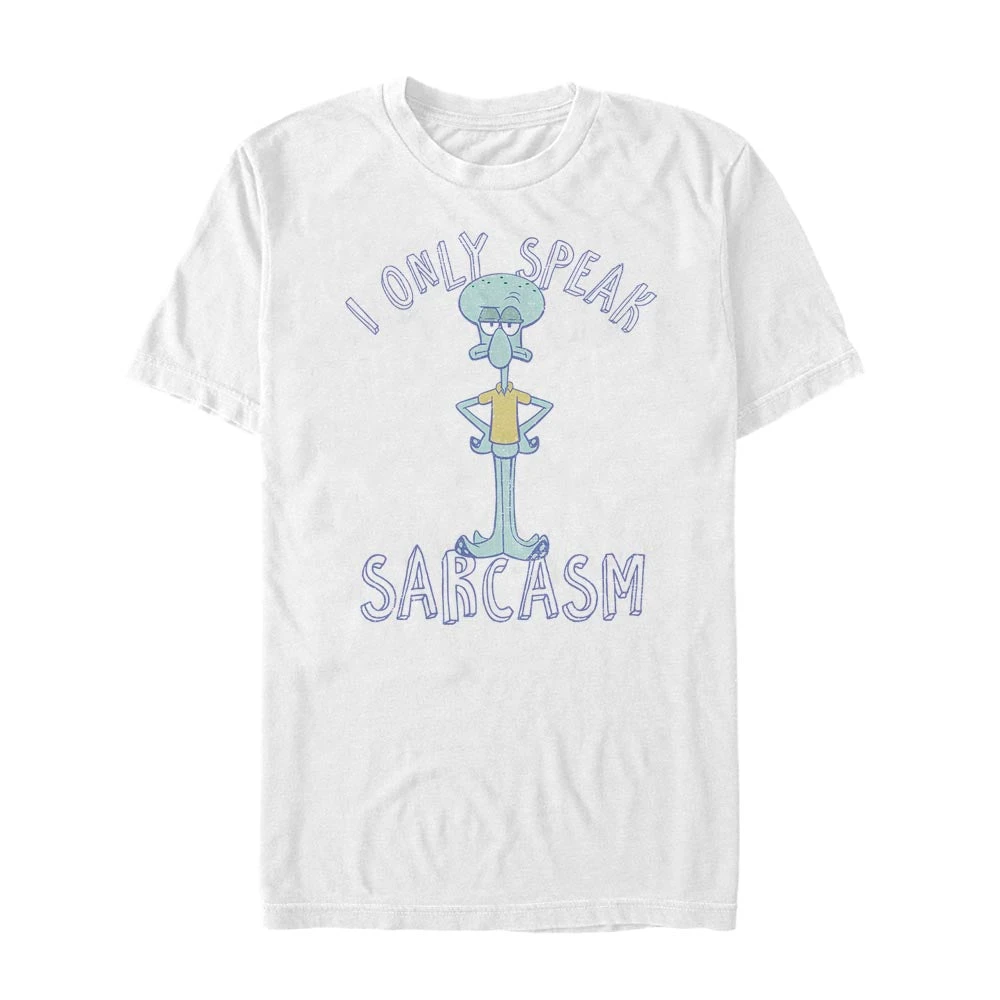 Fifthsun Squidward I Only Speak Sarcasm Short Sleeve T-Shirt Clothing
