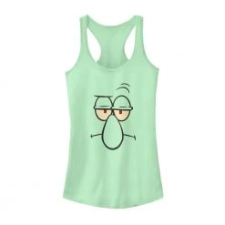 Fifthsun Squidward Big Face Racerback Tank Top Clothing