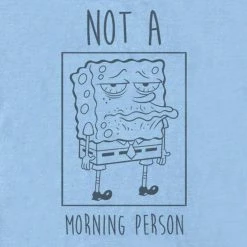 Fifthsun Clothing SpongeBob Not A Morning Person Short Sleeve T-Shirt