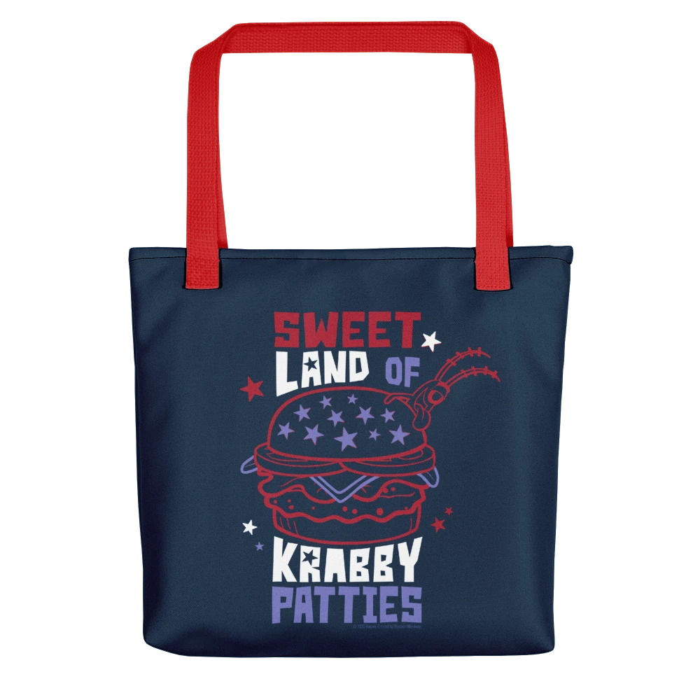 Printful SpongeBob SquarePants The Krusty Krab Land Of Krabby Patties Premium Tote Bag Accessories