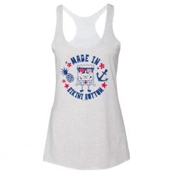 Dtg2go SpongeBob SquarePants Made In Bikini Bottom Women's Tri-Blend Racerback Tank Top