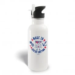 Photomugs Drinkware SpongeBob SquarePants Made In Bikini Bottom 20 Oz Screw Top Water Bottle With Straw