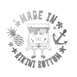 Monetyze-vismark Drinkware SpongeBob SquarePants Made In Bikini Bottom Laser Engraved Tumbler With Straw