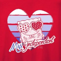 Dtg2go SpongeBob SquarePants Miss Independent Women's Flowy Tank Top Clothing