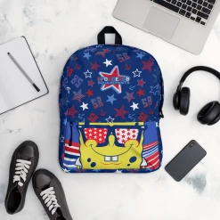Printful SpongeBob SquarePants Star Pattern Backpack