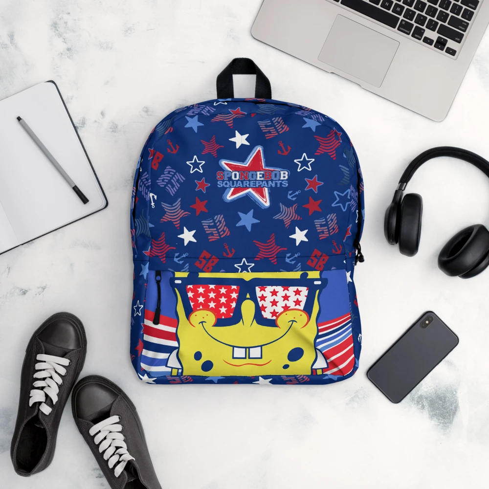 Printful SpongeBob SquarePants Star Pattern Backpack