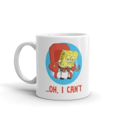 Monetyze-casetry Drinkware SpongeBob SquarePants Oh, I Can't Meme White Mug