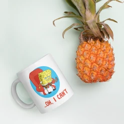 Monetyze-casetry Drinkware SpongeBob SquarePants Oh, I Can't Meme White Mug