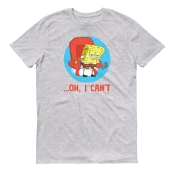 Dtg2go SpongeBob SquarePants Oh, I Can't Meme Adult Short Sleeve T-Shirt Clothing