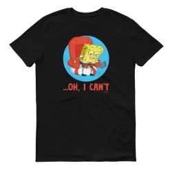 Dtg2go SpongeBob SquarePants Oh, I Can't Meme Adult Short Sleeve T-Shirt Clothing