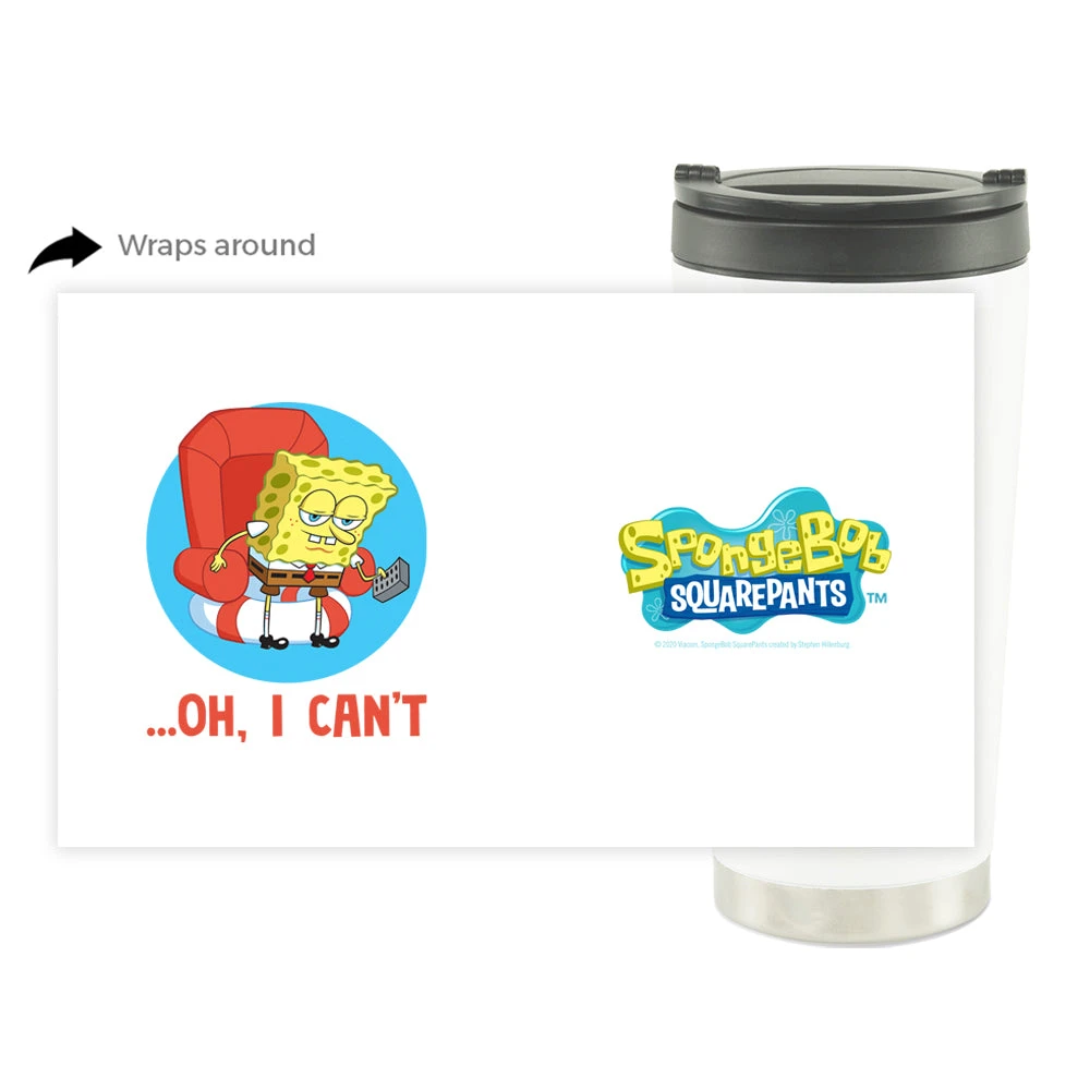 Photomugs SpongeBob SquarePants Oh, I Can't Meme 16 Oz Stainless Steel Thermal Travel Mug