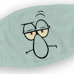 Progift SpongeBob SquarePants Squidward Big Face Washable Face Mask