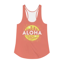 Printful SpongeBob SquarePants Aloha Women's Racerback Tank Top
