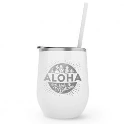 Monetyze-vismark SpongeBob SquarePants Aloha Laser Engraved Tumbler With Straw Drinkware