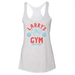 Dtg2go Clothing SpongeBob SquarePants Larry's Gym 1999 Women's Tri-Blend Racerback Tank Top