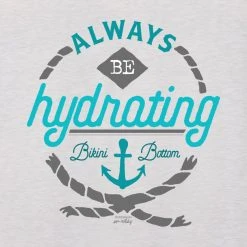 Dtg2go SpongeBob SquarePants "Always Be Hydrating" Women's Tri-Blend Racerback Tank Top Clothing