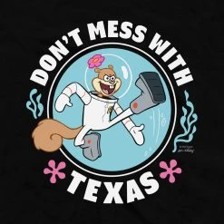 Monster Digital SpongeBob SquarePants Sandy Cheeks Don't Mess With Texas Adult Tank Top Clothing