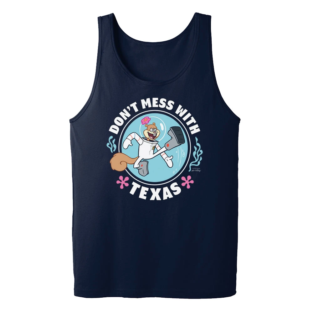 Monster Digital SpongeBob SquarePants Sandy Cheeks Don't Mess With Texas Adult Tank Top Clothing