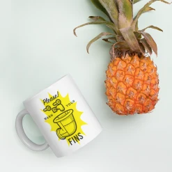 Monetyze-casetry SpongeBob SquarePants Wash Your Fins White Mug