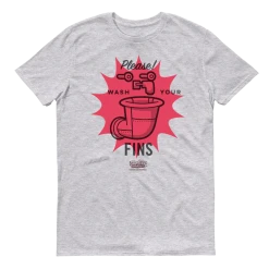 Monster Digital SpongeBob SquarePants Wash Your Fins Adult Short Sleeve T-Shirt Clothing