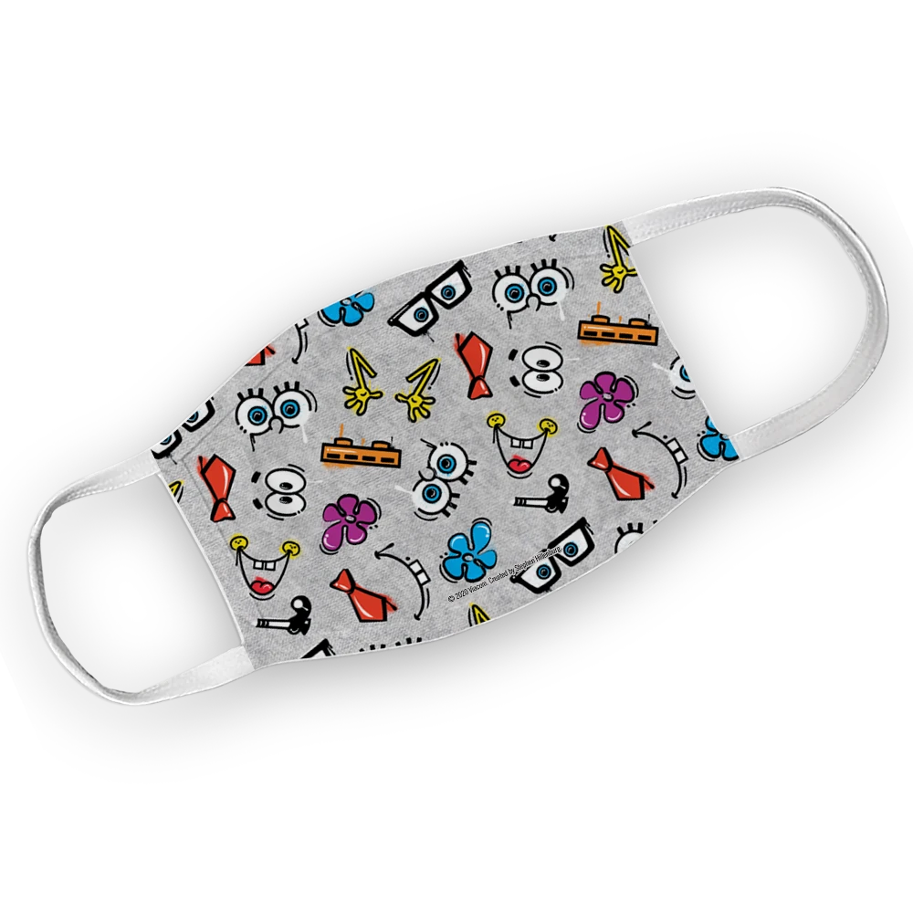 Progift Accessories SpongeBob SquarePants Emojis Washable Face Mask