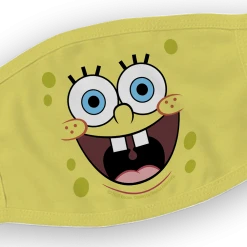 Progift Accessories SpongeBob SquarePants Big Face Washable Face Mask