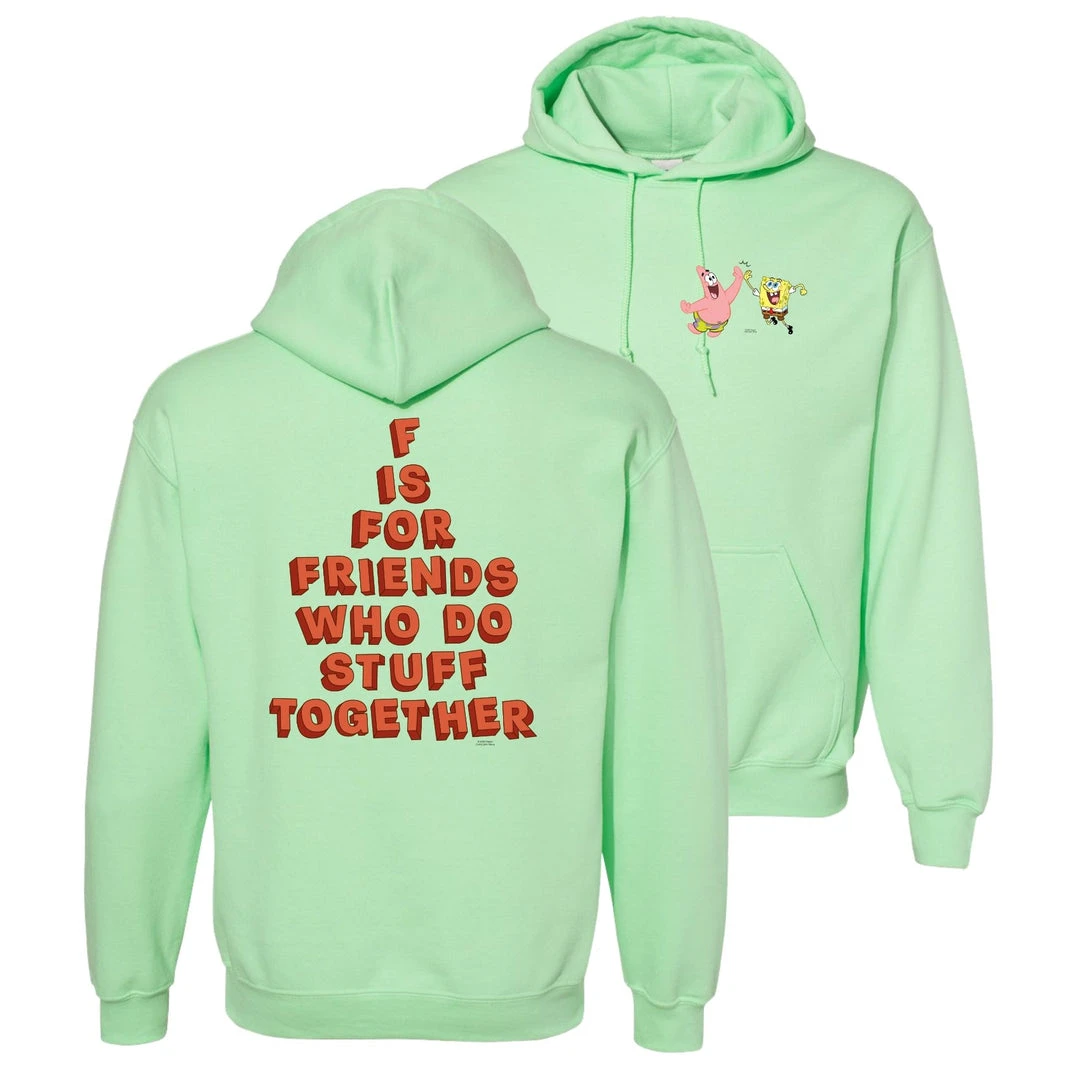 Wild-bobby SpongeBob SquarePants Do Stuff Together Hooded Sweatshirt Clothing