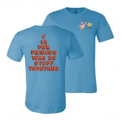 Wild-bobby SpongeBob SquarePants Do Stuff Together Pastel Short Sleeve T-Shirt