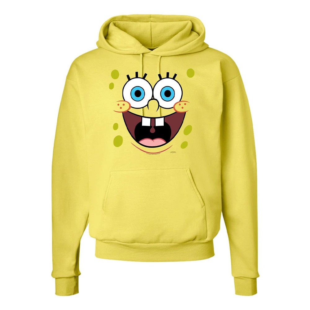 Wild-bobby Clothing SpongeBob SquarePants Big Face Hooded Sweatshirt