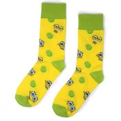 Fba-sock101 SpongeBob SquarePants Faces Adult Unisex Socks Accessories