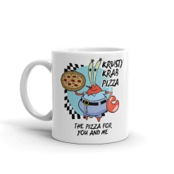 Monetyze-casetry SpongeBob SquarePants The Krusty Krab Pizza White Mug Drinkware