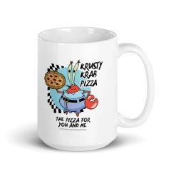 Monetyze-casetry SpongeBob SquarePants The Krusty Krab Pizza White Mug Drinkware