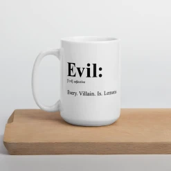 Monetyze-casetry SpongeBob SquarePants E.V.I.L. White Mug Drinkware