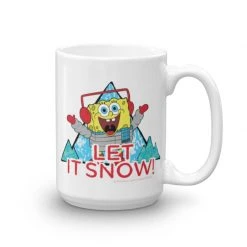 Photomugs SpongeBob Let It Snow 15 Oz White Mug