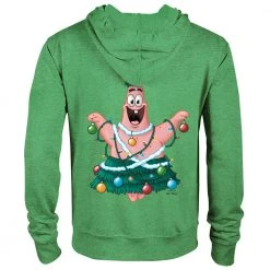 Dtg2go Clothing Patrick Santa Zip-Up Hooded Sweatshirt