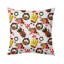 Mww SpongeBob And Patrick Holiday Pillow - 16" X 16"