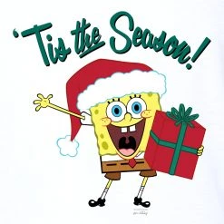 Dtg2go Clothing SpongeBob 'Tis The Season 3/4 Sleeve Baseball T-Shirt