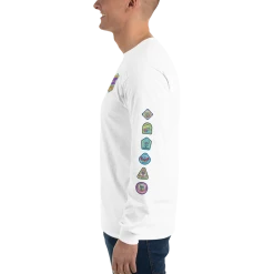 Printful SpongeBob Kamp Koral Patches Adult Long Sleeve T-Shirt Clothing