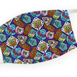 Progift Accessories SpongeBob SquarePants Kamp Koral Badges Washable Face Mask