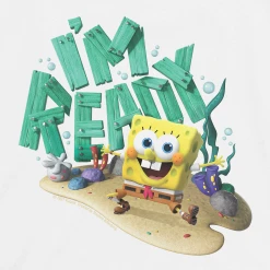 Printful SpongeBob Kamp Koral I'm Ready Kids Short Sleeve T-Shirt