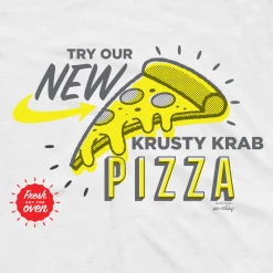 Monster Digital SpongeBob SquarePants The Krusty Krab New Pizza Adult Short Sleeve T-Shirt Clothing