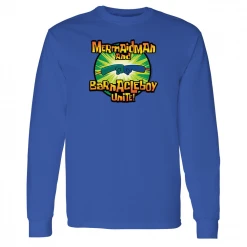 Monster Digital Clothing SpongeBob SquarePants Mermaidman And Barnacleboy Unite Logo Adult Long Sleeve T-Shirt