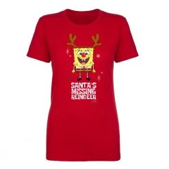 Monster Digital SpongeBob Santa's Missing Reindeer Women's Tri-Blend T-Shirt