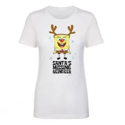 Monster Digital SpongeBob Santa's Missing Reindeer Women's Tri-Blend T-Shirt