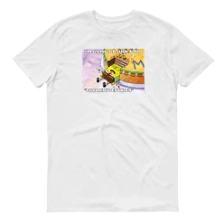 Monster Digital SpongeBob 5 Minutes Later Meme Adult Short Sleeve T-Shirt Clothing