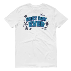 Dtg2go Clothing SpongeBob SquarePants Sponge On The Run Best Day Ever Adult Short Sleeve T-Shirt