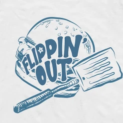 Monster Digital SpongeBob SquarePants Sponge On The Run Flippin’ Out Adult Short Sleeve T-Shirt Clothing